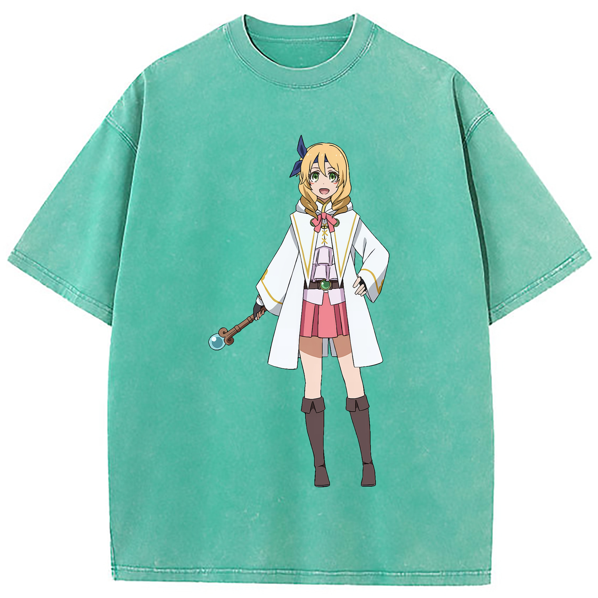 （画像用） 転スラ Regarding Reincarnated to Slime 綿100% ヴィンテージ風 半袖Tシャツ（フロントプリント）